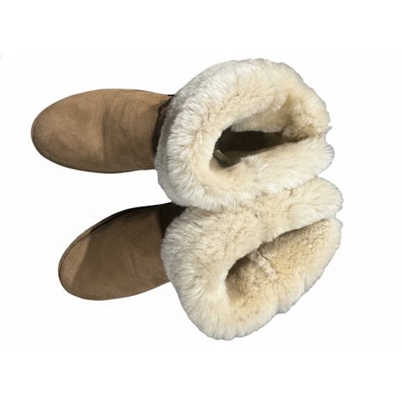 UGG Australia Cedric Bike Ankle Boots Chestnut Suede Women’s Rare Size 10.5 - Picture 6 of 10